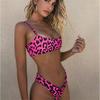 Muticolored Women's Swimwear Camisole Bikini Trendy Fashion Plus Size Women Leopard Print Swimwear