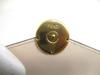Authentic FENDI F IS FENDI FF Beige Leather Gold H/W Micro Trifold Wallet #a137  Refurbished