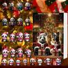 Acrylic Christmas Advent Calendar Cute Panda Pendant Hanging Gift Christmas Tree Decor Home Christmas Pendant 2d Flat Pendant