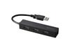 Buffalo BUFFALO USB Hub Bus Powered 4 Ports Black BSH4U055U2BK with Nintendo USB2.0 [Compatible Switch/Windows/Mac]