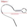 50Pcs 925 Sterling Silver Diy Earring Hooks Ball Jewelry Accessory Ear Wire