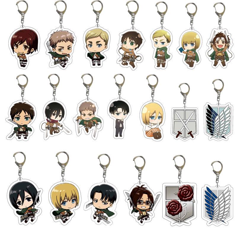 Attack On Titan Acrylic Keychain Pendant - Creative Anime Jewelry Gift