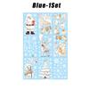 Static Cling Christmas Window Decals White Snowman Tree Design for Glass Door Holiday Home Office Decoration