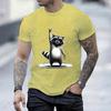 Funny Raccoon Rock Music Men Women T Shirt Funny 3d Print Summer Tops O-neck Short-Sleeve Top Tees