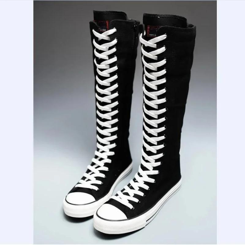 New Hot Sale Of The Season Women's Canvas Slip-On Casual Shoes Street Dance Flat Heel Versatile Synthetics Inner Material Comfor