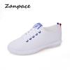 2025 Casual Platform Shoes Womes Summer Breathable White Sneakers Flats Ladies Shoes Lace-Up Platform Womens Shoes Large Size 41