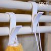 5PCS/lot Kitchen Bathroom Hanger Clips Storage Racks White Hanger Heated Towel Radiator Rail Clothes Scarf Hanger Hooks Holders