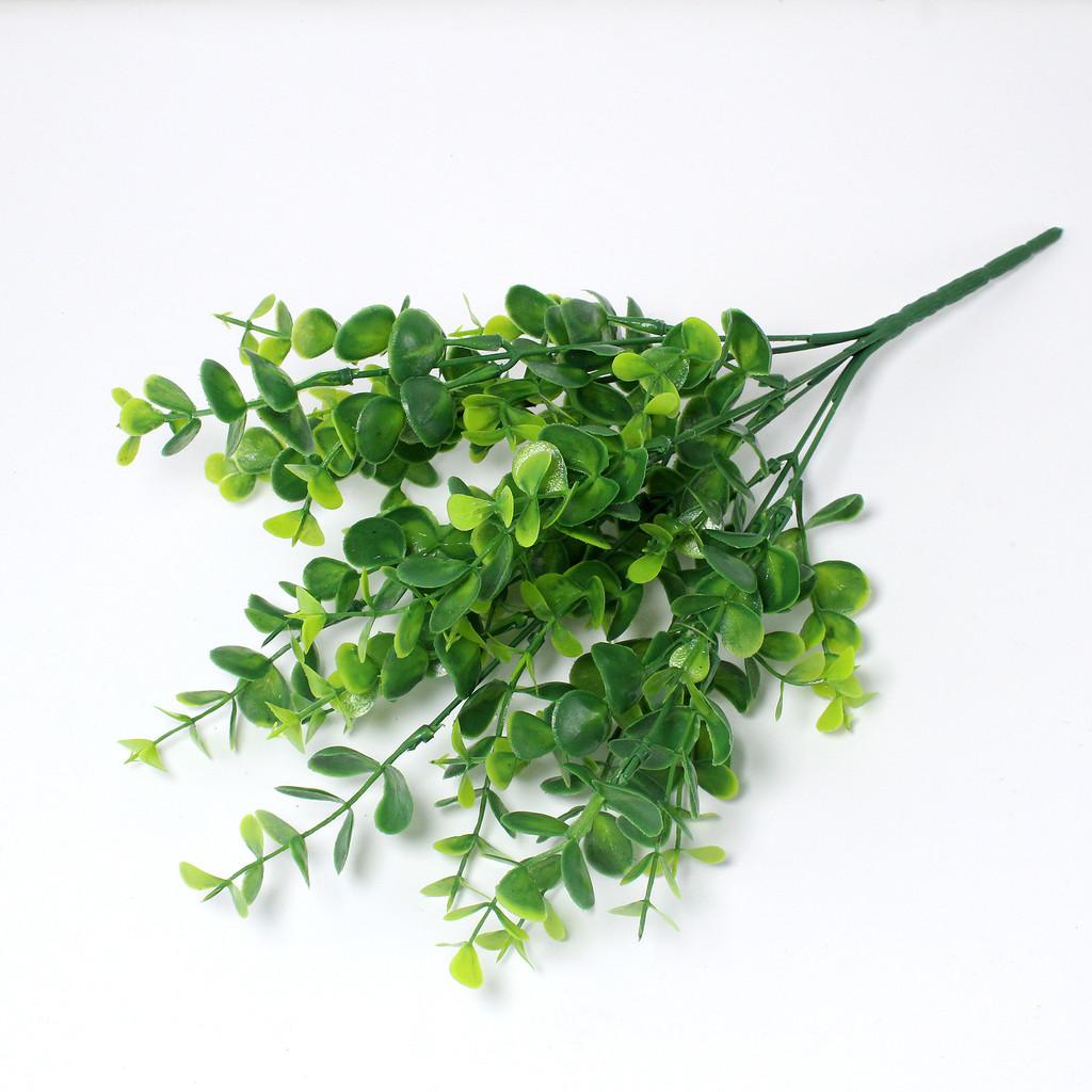 Green Eucalyptus Plant Artificial Waterresistant Foliage For Home Interior