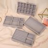 Velvet Jewelry Box with Drawer for Rings and Earrings Display