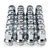 Toyota Genuine Type Aluminum Wheel 47mm Chrome Quadruple 24 Nuts Per Vehicle 6-Hole Nuts, Long, Plated, Layer,