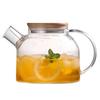 Desirable Glass Teapot, Heat-Resistant, Heat-Stovetop, [Food Sanitation Law Compliant], Shatter-Resistant, Transparent, Round Teapot for Black Tea,