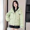New Down Cotton Clothes Women's Short Short Small Thickened Warm Hooded Winter Bread Clothes Jacket Tide