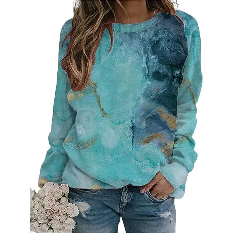 Autumn Winter 3D Digital Printed Round Neck Hoodie for Women Hoodies & Sweatshirts (women’s)