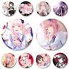 32/44/58MM  Akiyama Mizuki Cartoon Cute Brooches Handmade Round Plastic Badge Anime Jewelry Enamel Pins for Backpack Clothes Hat