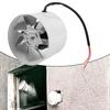 100 Mm Extractor Fan, Smoke Extractor Duct Fan 140 M3/h Inline Pipe Fan Quiet