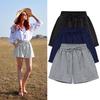 High Waist A-Line Wide Leg Women's Shorts - Korean Style, Plus Size, Summer Casual Slim Pants