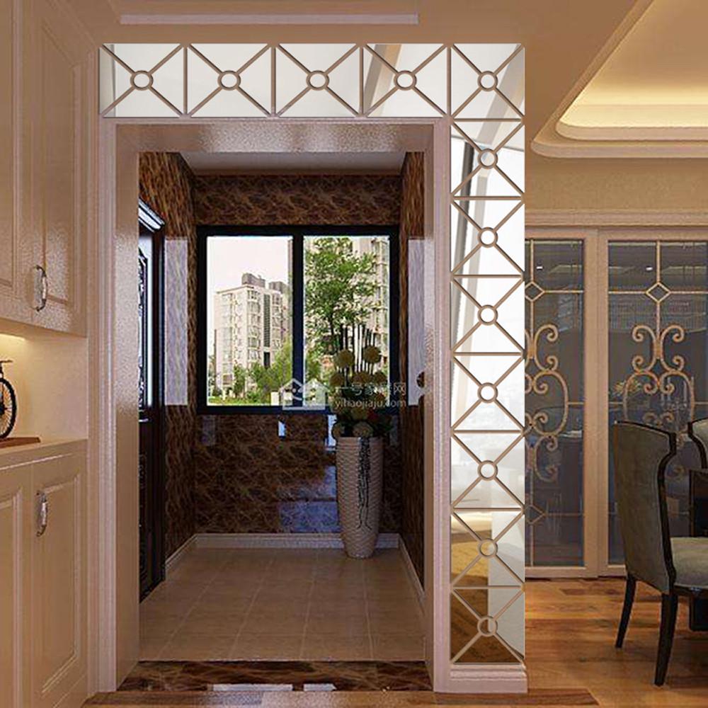 Современный зеркальный стиль съемная наклейка художественная настенная наклейка для дома комната своими руками ARI