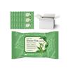 Foodaholic Deep Clean Green Tea Soothing Cleansing Tissues, 30 Sheets Per Box (30 Pieces)