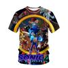 Round Neck 3D Print Fashionable Casual Short Sleeved Children's Boy T-shirts - Soft Medium Stretch Polyester Fabric Summer Relaxed Fit Clothing