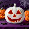 Halloween Pumpkin Lanterns LED Light Up Festive Jack-o-lantern Display Statue Halloween Party Home Decor