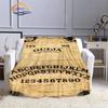 Satanic Gothic Witchcraft Blanket Ouija Board with Hands Occultism Flannel   Soft Four Seasons Portable Camping