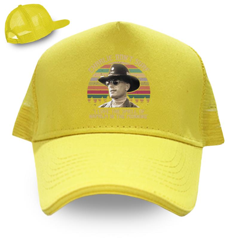 Vintage Apocalypse Now Charlie Don't Surf Baseball Cap Film I Love The Smell Of Napalm In The Morning Unisex Women Caps Hip Hop Hat