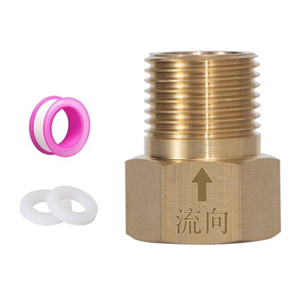 Латунный односторонний клапан Золотой Серебряный Обратный клапан Портативный обратный клапан Водонагреватель