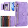 Flip Case for Redmi 11 Prime 12 13 11A 12C 13C 13R 14C 14R Turbo 3 A1 A2 Plus A3 A3X 4G 5G Leather Wallet Cover Card Slot Bag Zipper Casing