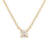 K18 Yellow Gold Necklace Diamond GPCWP21578 [Wisp] 0.10ct