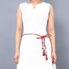 Style Waistband Knot Decorated Dress Accessories Tassles Belts Braided Belt Waist Chain Waist Rope