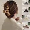 Large Ponytail Shark Hair Clip For Women Korean Claw Clip Thick Hair Soild Color Crab Hair Clip Barrettes
