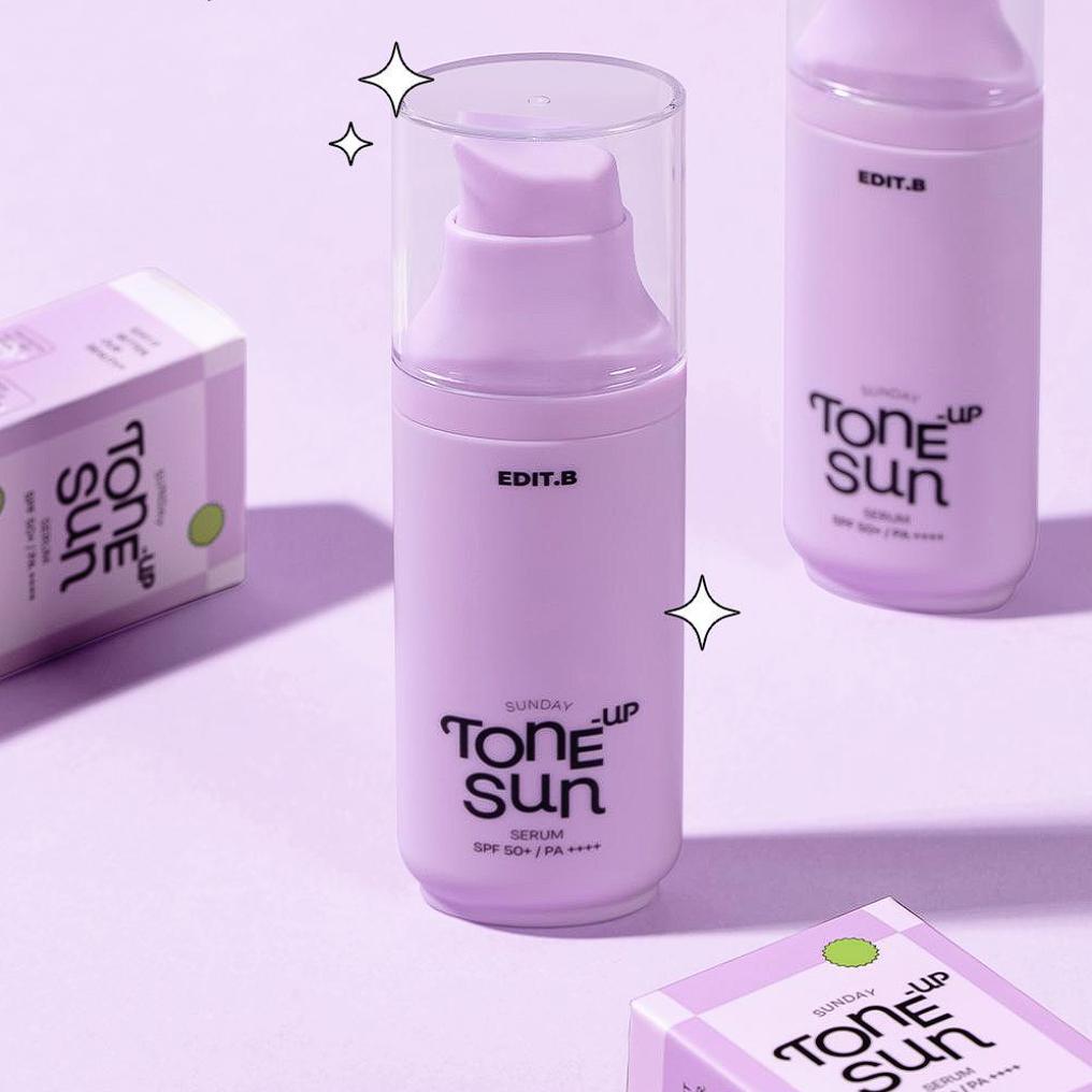 EDIT.B Sunday Tone-Up Sun Serum SPF 50+ PA++++ 55ml