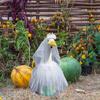 White Wedding Porch Goose Clothes Easy To Wear Festival Goose Attire Garden Decor Porch Goose Outfit