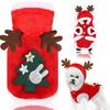 Christmas Reindeer Pet Apparel: Cotton Clothes for Small, Medium, Large Dogs & Cats - Festive Winter Wear