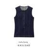 Kaslead New Arrival Women's Fashion Style Fashion Silm Round Neck Denim Sleeveless Vest 126515500