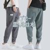Men's Summer Korean Ice Silk Harem Pants - Thin, Casual, Loose-Fit, Large Size