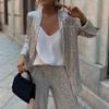 Fashion Sequin Blazer Women Glitter Loose Coat Shiny Outwear Solid Casual Jacket Turn Down Collar Long Sleeves Thin Outerwear Elegant Blouse