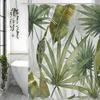 Green Leaf Shower Curtain, Palm Leaf, Banana Leaf Bathroom Decor, Waterproof Polyester Shower Curtain, Home Decor Shower Curtain