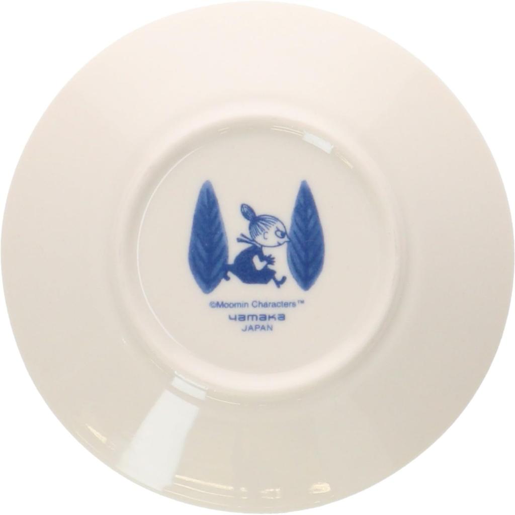 Yamaka Shoten Yamaka Moomin Nordic Day Made In "Blue Flora" Plates, 13.5cm, 5-Piece Set, Style, Mother's Gift, Japan, MM7000-57