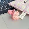 Cute Cartoon Pink Pig Keychain With Bell Pendant Little Pig Model Key Ring Jewelry Gift Decoration Accessories Children Gifts
