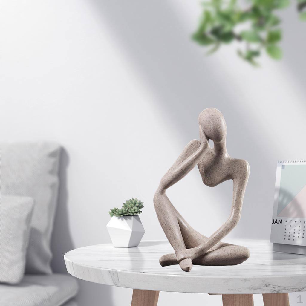 Abstract Desktop Sculpture Thinker Style Collectible Figurines Bookshelf Decor Birthday Gift