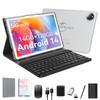 Latest 2024 Android 14 WIFI Expandable 4G LET T606 8000mAh Large Dual GPS Android For Online Full Accessories Included 10-inch 2-in-1 Tablet, Model,