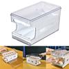Convenient Double Layer Slide Style Container Compact and Sturdy Egg Holder Scrolling Eggs Dispenser Eggs Storage Case
