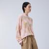 JNBY 2024 Spring Loose Round Neck Wool Blend Sweater