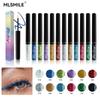 MLSMILE Pearlescent Liquid Eyeliner, Explosive Colorful Glitter Eye Shadow, Waterproof Non-smudge Eyeliner