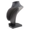 Velvet Necklace Bust Display Stands Pendant Chain Jewelry Rack Black