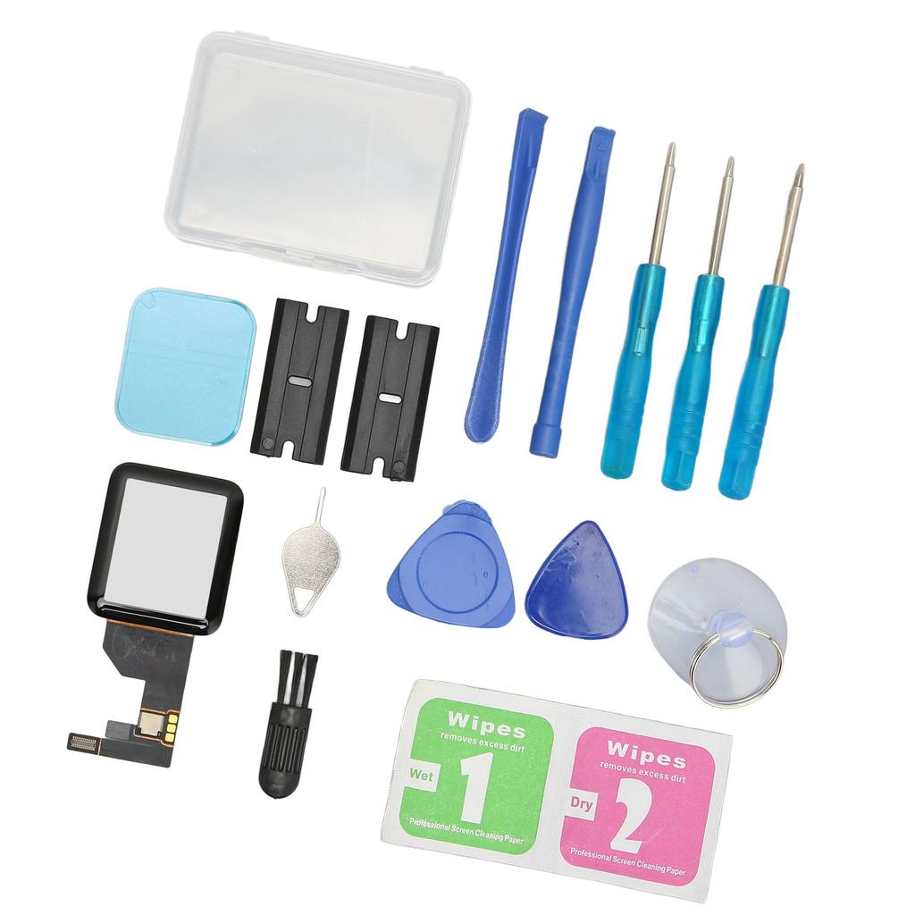 Watch Front Glass Lens Digitizer Smart Watch Screen Repair Kit for IWatch Series 1 38mm1.5in