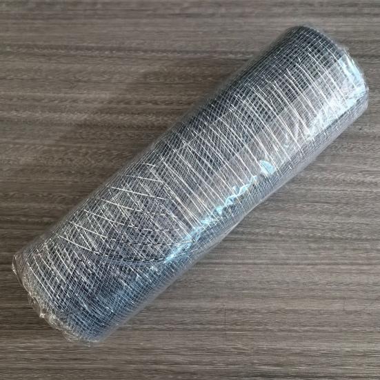 Рождественская полипропиленовая сетка 10 дюймов x 10 ярдов Металлическая сетка Фольга Декоративные рулоны сетки для DIY венков, поделок, украшения для вечеринок