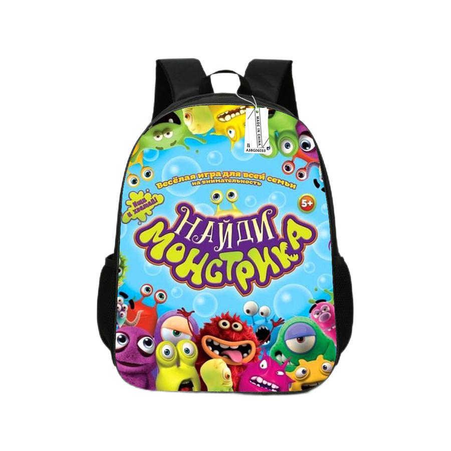 New Monster Concert Anime Backpack Kindergarten Children's Cartoon Book Bag Mochila Anime Children's Toy Gift