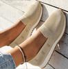 Fashion Breathable Knit Loafers for Women Plus Size 43 Lightweight Soft Sole Flats Shoes Woman 2024 Autumn Anti-Slip Casual Shoes Ladies